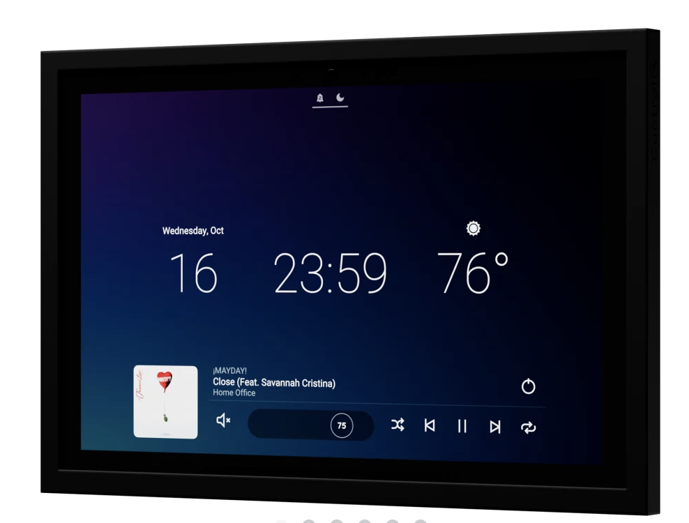Control4 T5 11-inch in-wall touchscreen