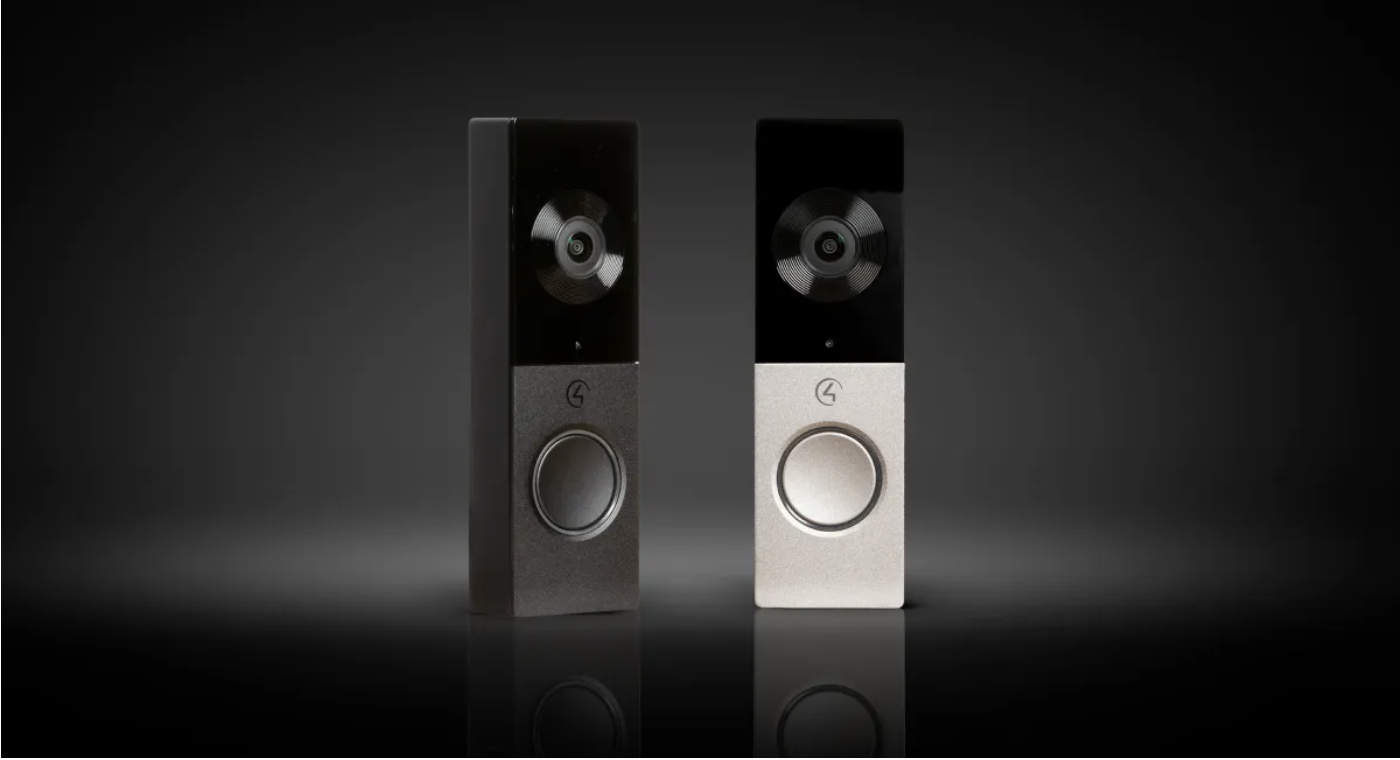 Complete Control4 Chime video doorbells in black and silver finishes